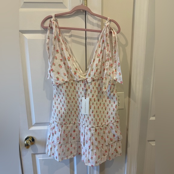 NWT LoveShackFancy Rossi Dress Cerise Pink XXL - Picture 13 of 13